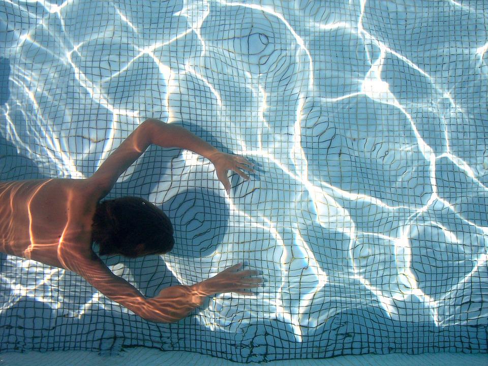 Party in pool is perfect. 